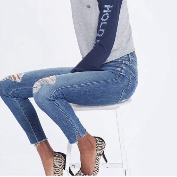 MOTHER The Vamp Fray Crazy Like a Fox Jean Distressed Sz 27 - Picture 3 of 14